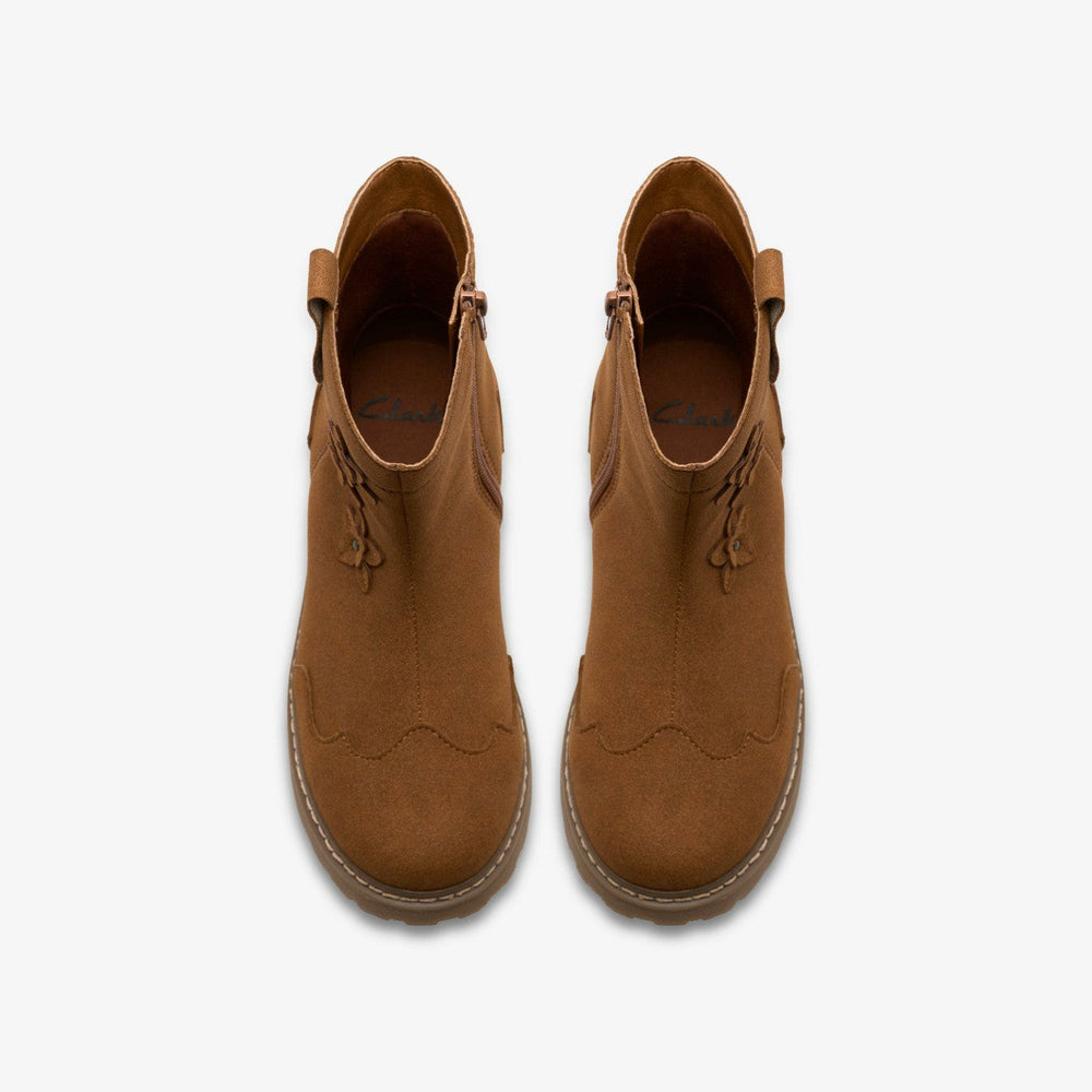 Adelaide Mid Kid Tan