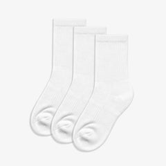 School Socks Size 12.5-3.5 White