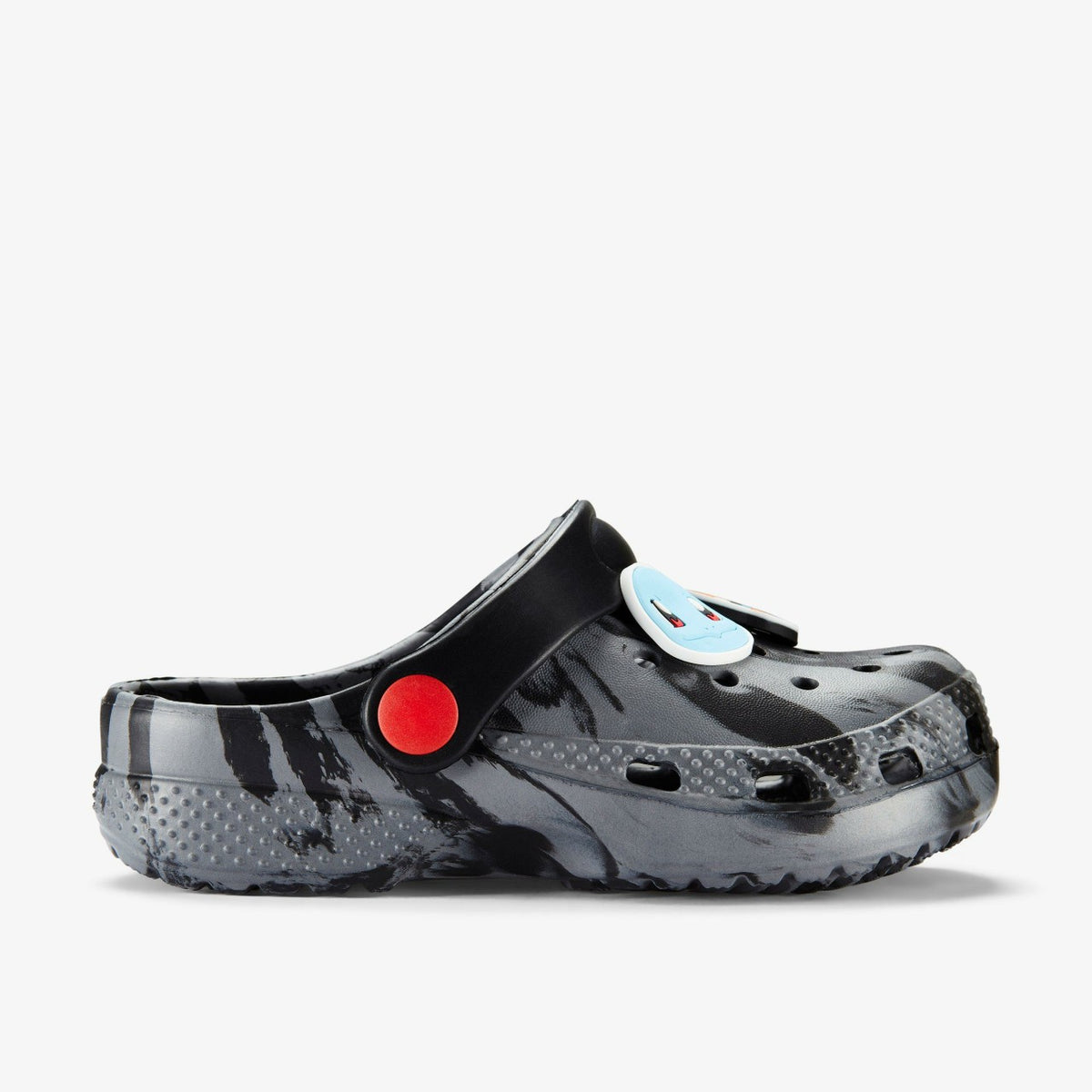 Poke Badge Clog Kid Grey Combination