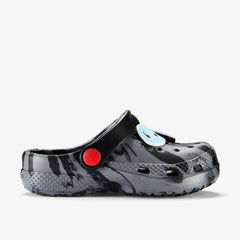 Poke Badge Clog Kid Grey Combination