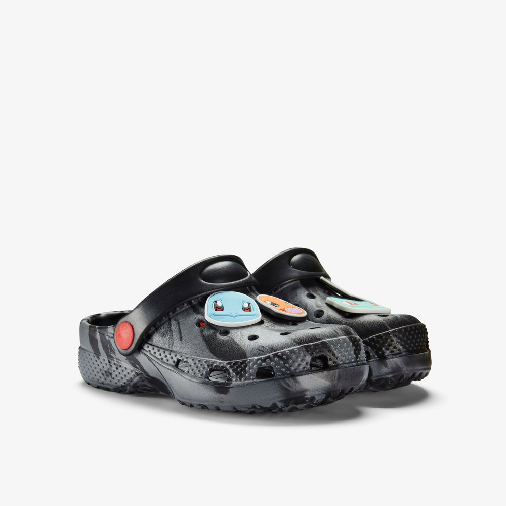 Poke Badge Clog Kid Grey Combination