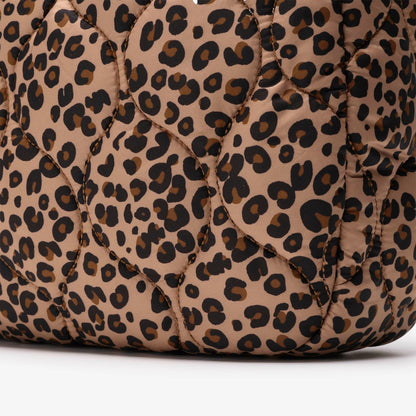 Quilted Tote Leopard Print