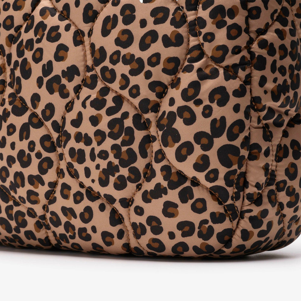 Quilted Tote Leopard Print