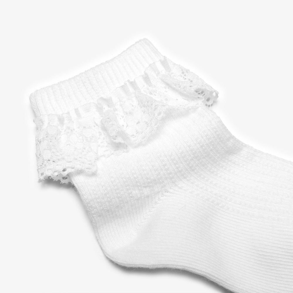 Frilly Socks 4 Pack White 0-6 Months White