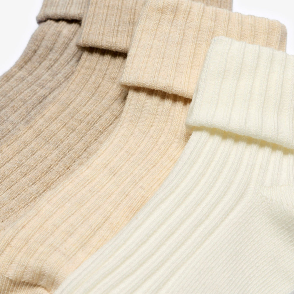 Socks 4 Pack Multicolour 1-2 Years Beige Combination