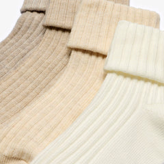 Socks 4 Pack Multicolour 1-2 Years Beige Combination