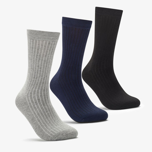 Socks 3 Pack Size 6-11 Mutlicolour Black Multicolour