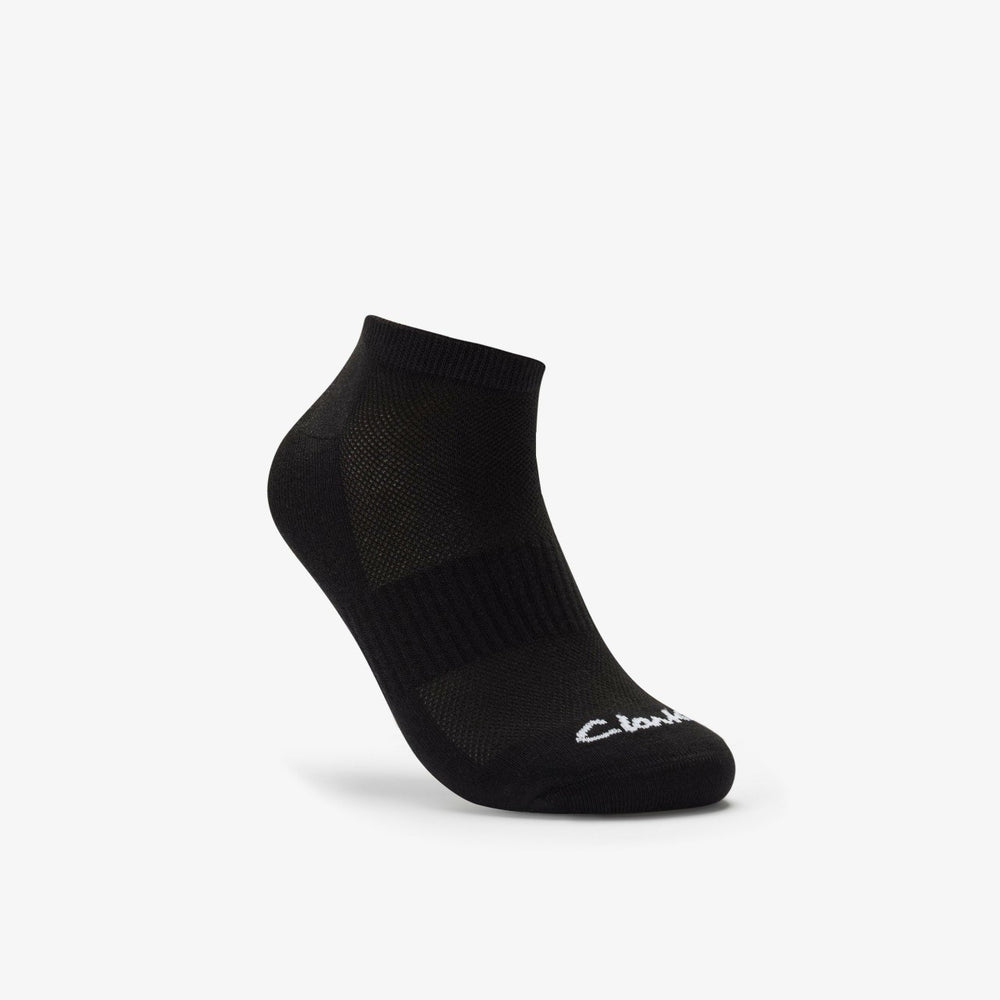 Ankle Socks 3 Pack Size 6-11 Black Black