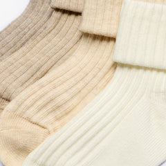 Beige Socks 4 Pack 6-12 months Beige Combination