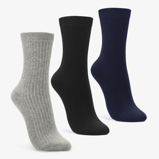 Socks 3 Pack Size 2-8 Mutlicolour Black Multicolour