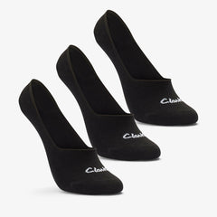 Sock Liners 3 Pack Size 2-8 Black Black