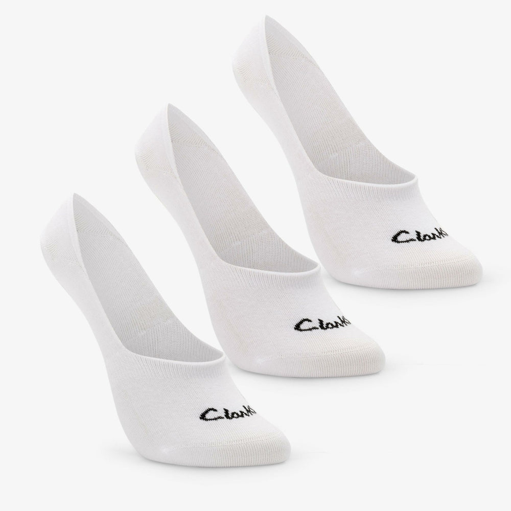 Sock Liners 3 Pack Size 2-8 White White