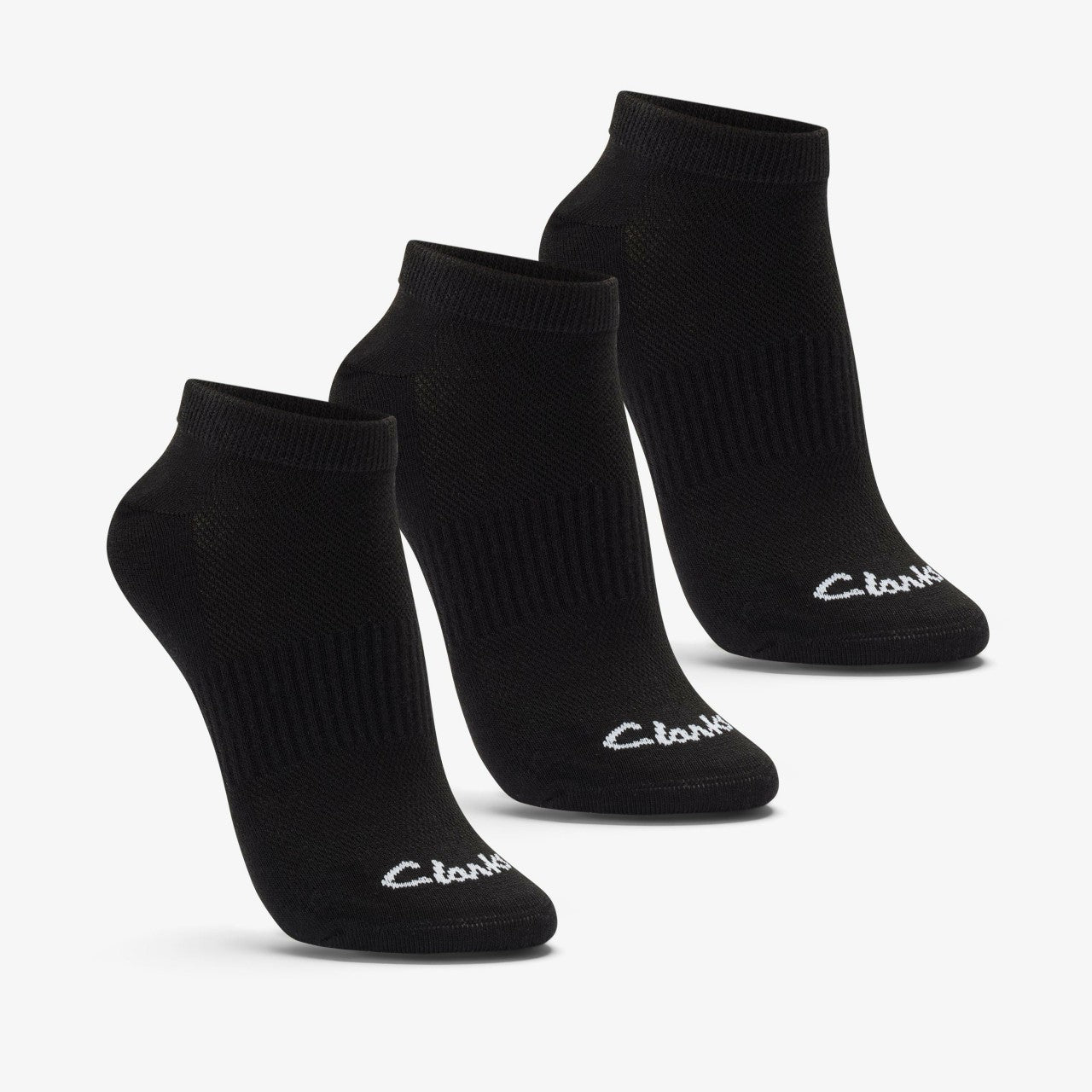 Ankle Socks 3 Pack Size 2-8 Black Black