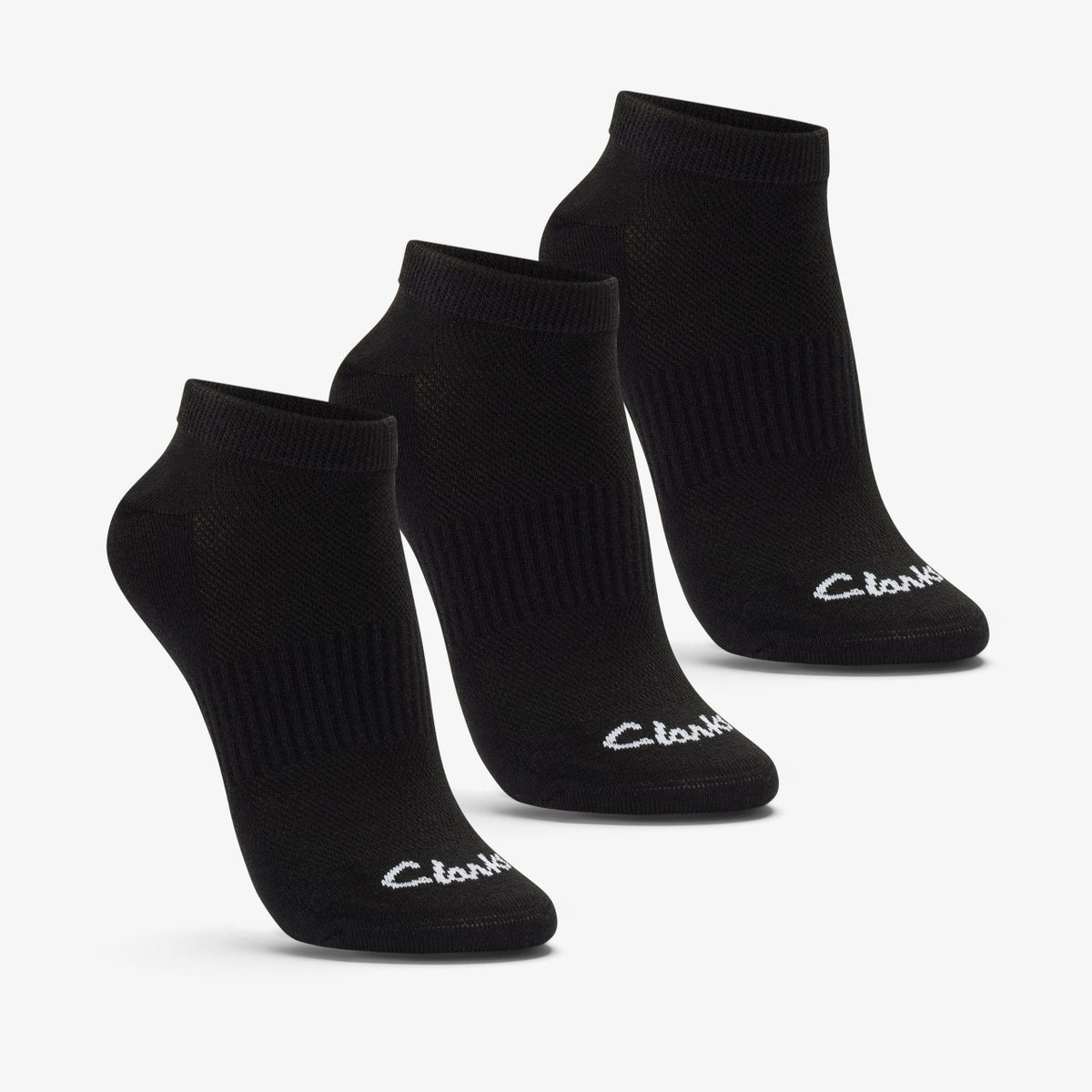 Ankle Socks 3 Pack Size 2-8 Black Black
