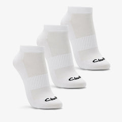 Sports Ankle Socks 3 Pack Size 2-8 White White