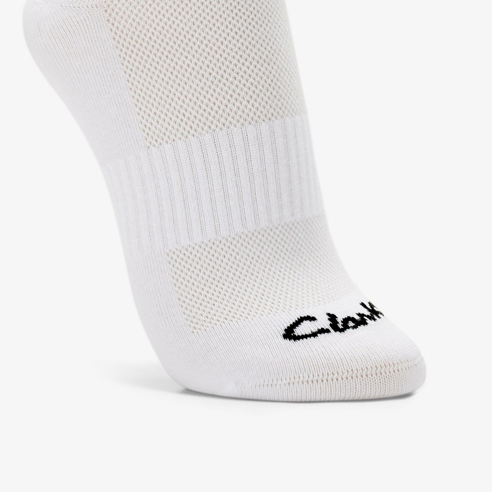 Sports Ankle Socks 3 Pack Size 2-8 White White