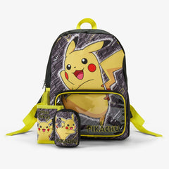 Pokemon Backpack Set Black Combination